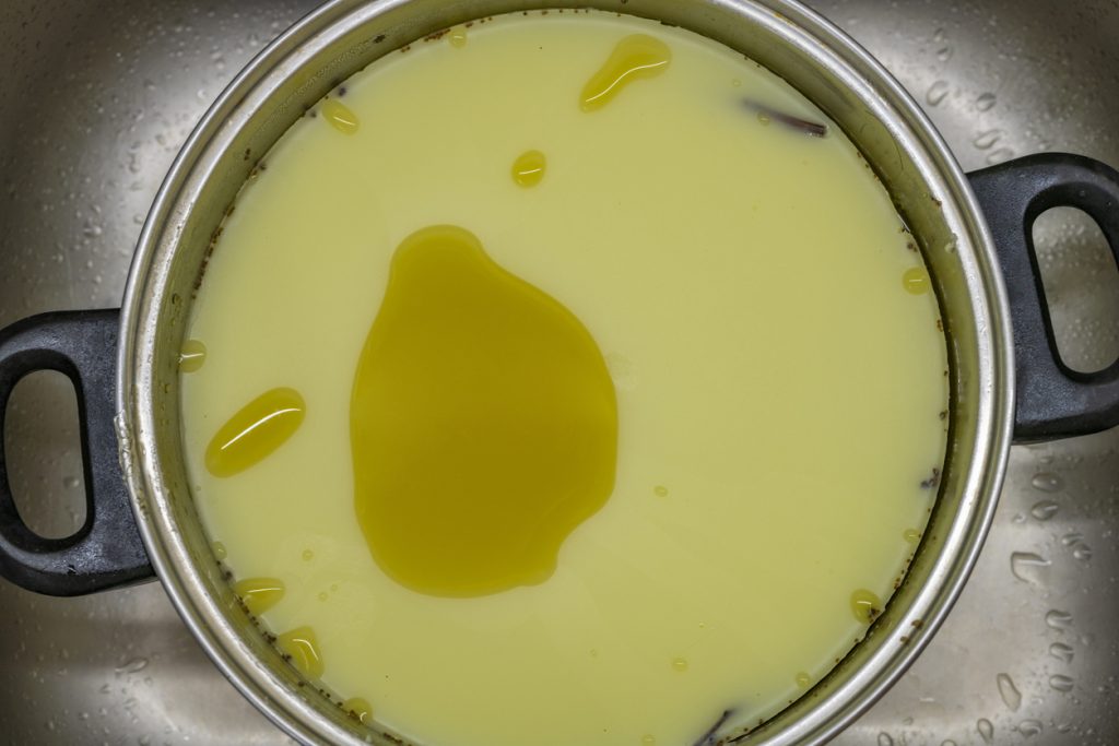 Olla amb mantega de marihuana